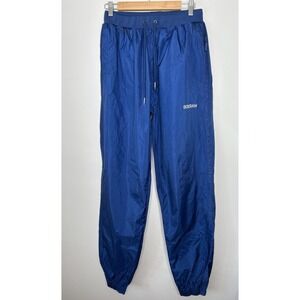 Boxraw Pants Womens Blue Jogger Drawstring Ankle Cuffs Zip Pockets Logo 2XL